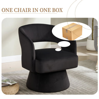 Swivel Barrel Chair With 360 Degree Rotation