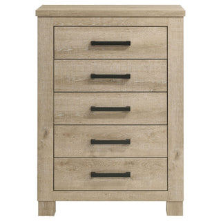Sansome - 5 Drawer Bedroom Chest - Oak