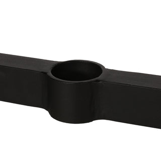 Modern Outdoor Dining Table With X Shaped Legs, Umbrella Hole