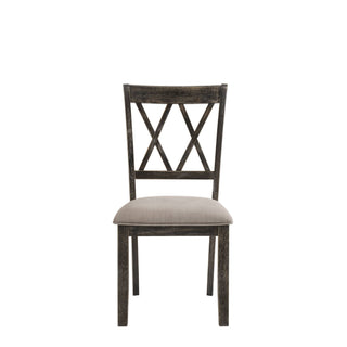 Claudia II - Weathered 7 Pieces Dining Room Set - Gray