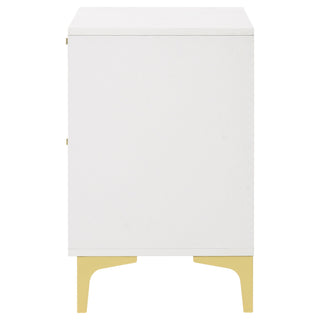 Karena - 2 Drawer Rectangular Nightstand - White
