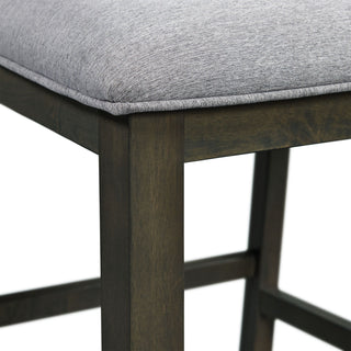 Amherst - Dining Side Chair With Fabric Cushion Side Stretcher (Set of 2) - Gray Finish