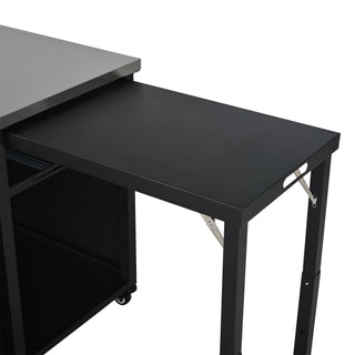 Foldable Outdoor Prep Station BBQ Cart With Trash Rack