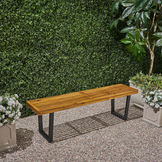 Intrinsic - Outdoor Dining Bench With Slat Top