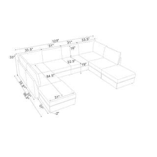 Modular Sectional With Custom Configuration
