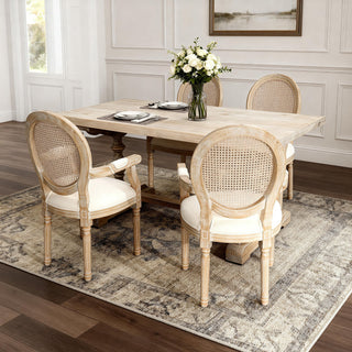 Upholstered Dining Armchair (Set of 2) - Beige
