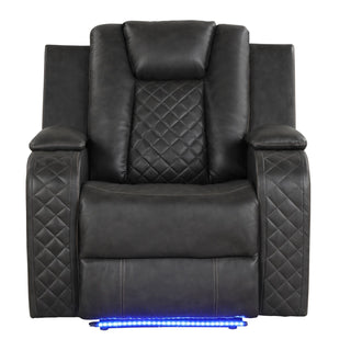 Benz - Power Recliner Set With LED Lighting And USB Charging