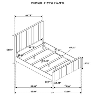 Ennis - Bed With Tufted Headboard