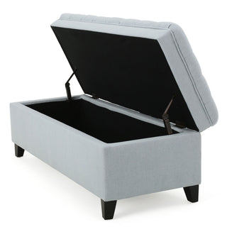 Juliana - Storage Ottoman With Birch Legs