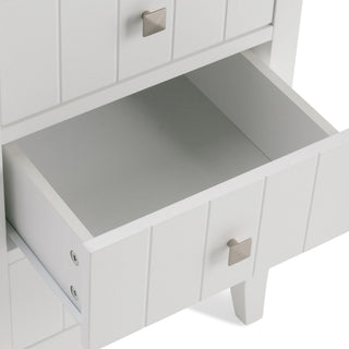 Acadian - 4 Drawer Floor Storage Cabinet - Pure White