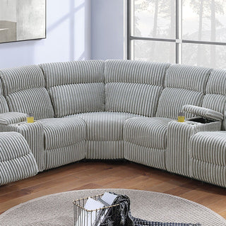 Power Motion Sectional LAF / RAF Loveseat With Console Cup Holders