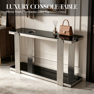 Console Table With Double Tier Storage