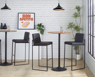 Fuji - Contemporary High Back Barstool Elegant Design