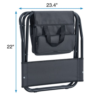 Folding Outdoor Chairs With Storage Bag, Portable Chair For Indoor, Outdoor Camping, Picnics And Fishing