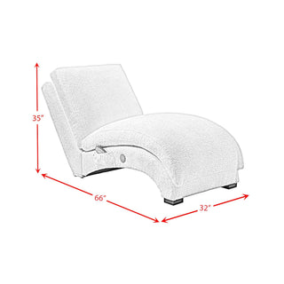 Nori - Chaise With Heat Massage, USBC, LED