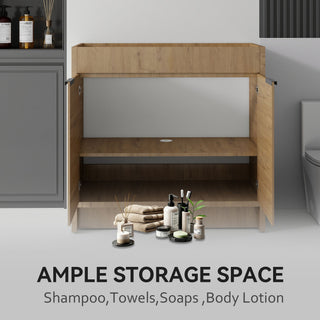 Freestanding Bathroom Vanity Cabinet With Soft Close Doors, Cabinet Only