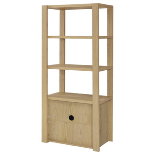 Susac - 3 Piece Entertainment Center With TV Stand And Media Towers - Light Oak