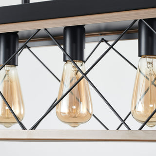 Chandelier Pendant Light For Dining Room Kitchen, 5 Light Fixture With Adjustable Height