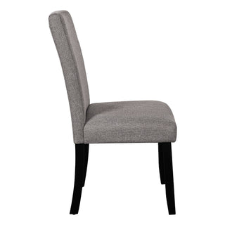 5 Piece Round Dining Table Set, Modern Table And 4 Upholstered Chairs For Dining Room