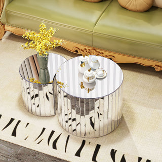 Coffee Table - Silver / Mirror