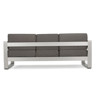 Cape Coral - Modern 3 Seater Sofa With Metal Tray