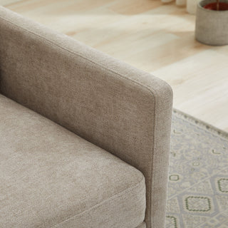 Square Upholstered Swivel Accent Chair