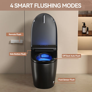 Smart Bidet Toilet With Auto Open / Close Seat