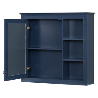 Wall Mounted Medicine Cabinet With Mirror And 3 Open Shelves