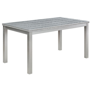 Dining Table Set, Table With A Rectangular Table And Upholstered Chairs