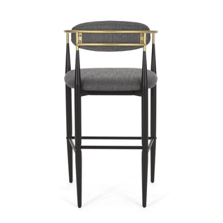 Upholstered Bar Stools (Set of 2) - Charcoal