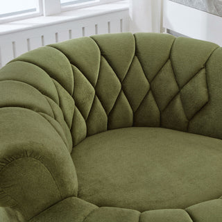 Round Swivel Accent Chair With Rotation