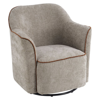 360° Swivel Accent Chair With Flared Arms