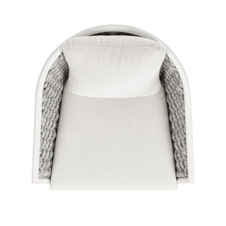 Rowan - Rope Barrel Back Patio Accent Arm Chair (Set of 2) - Optic White