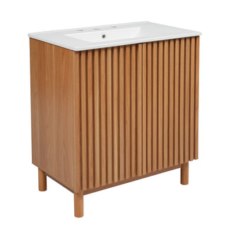 Traditional Bathroom Vanity With Ceramic Sink