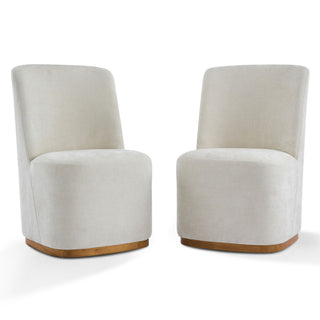 Indoor Upholstered Dining Chair (Set of 2) - Beige