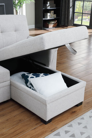 Lucca - Reversible Sleeper Sectional Sofa With Storage Chaise