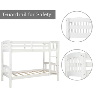 Solid Construction Bunk Bed With Ladder