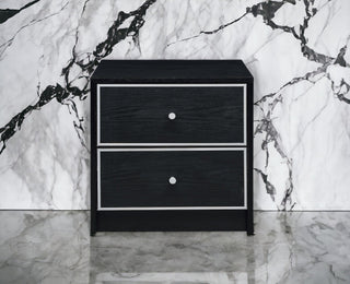 Jabir - Accent Table - Black / Silver