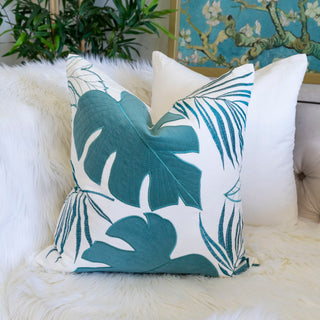 Autumn Vibes Leaf Accent Pillow
