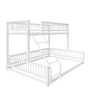 Bunk Bed With Ladder And Safety Guardrails