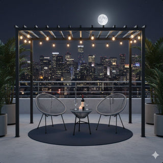 Acapulco Style 3 Piece Patio Bistro Set With Chairs