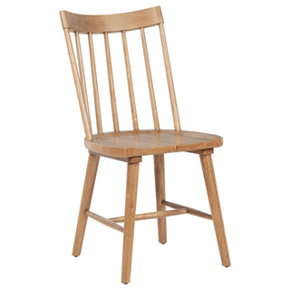 6 Piece Extension Leaf Dining Set With Expandable Table, Spindle Back Chairs And Bench - Natural