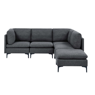 Upholstered Modular Sectional & Tall Legs