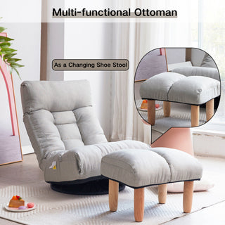 Adjustable Japanese Reclining Floor Chair Sofa With Metal Frame For Living Room