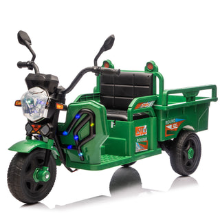 12V Kids Electric 3 Wheel Cargo Truck With LED Lights & Music