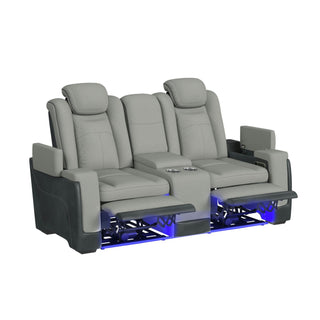 Lantana - Power Motion Loveseat With Power Headrest, LED, And Console