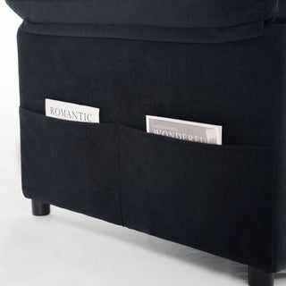 Convertible Pull Out Sofa Bed Queen Size, 3 In 1 With Side Storage