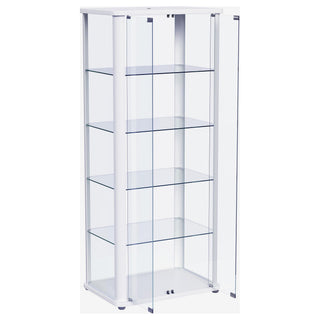 Nevra - 4 Shelf Display LED Curio Cabinet