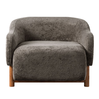 Modern Accent Chair With Recessed Arms And Tight Back