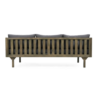 Claremont - 3 Seater Daybed Teak Acacia Wood Water Resistant Cushions